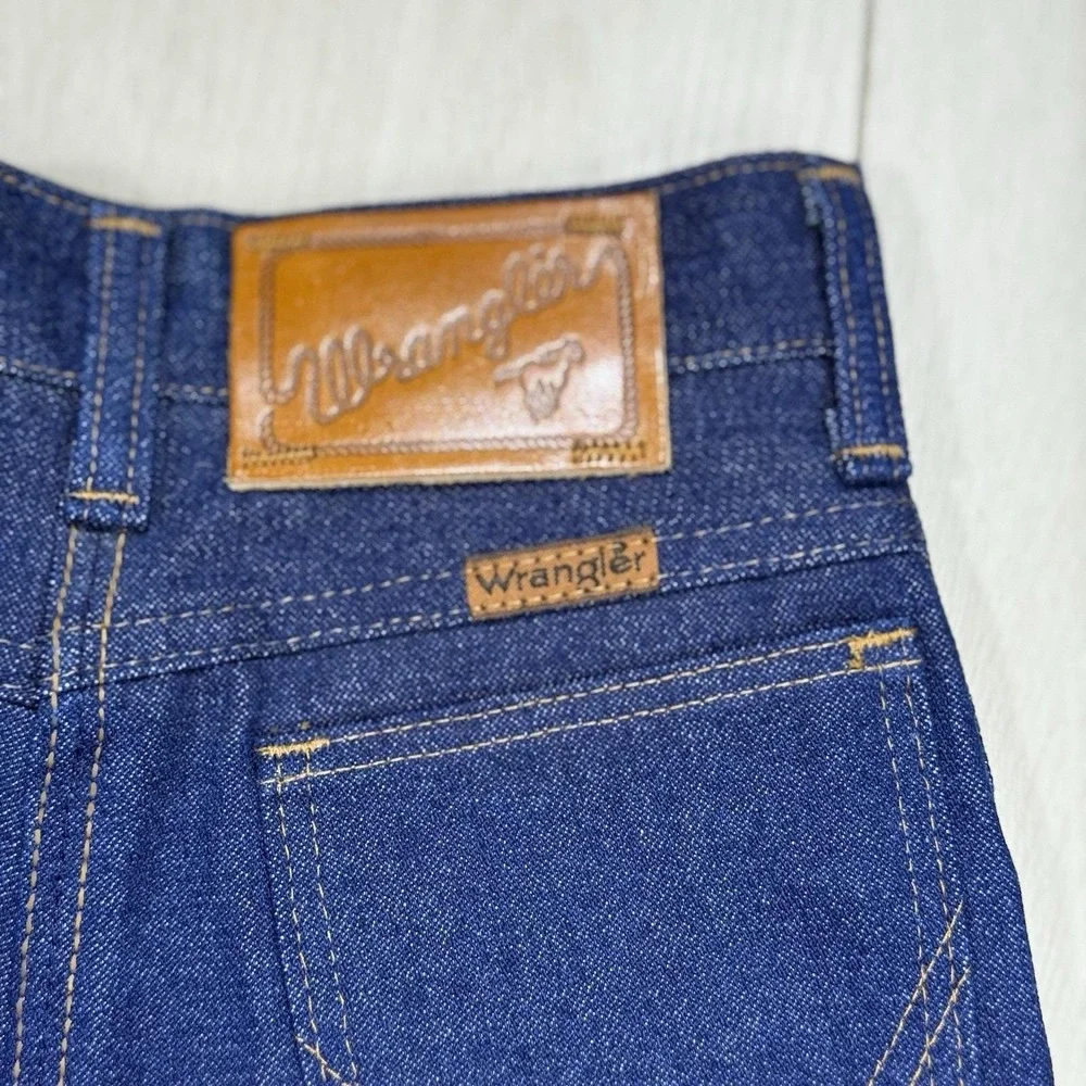 VTG Wrangler Kids 10 Slim High Rise Jeans USA Made Dark Wash Denim NWT No‎ Tags